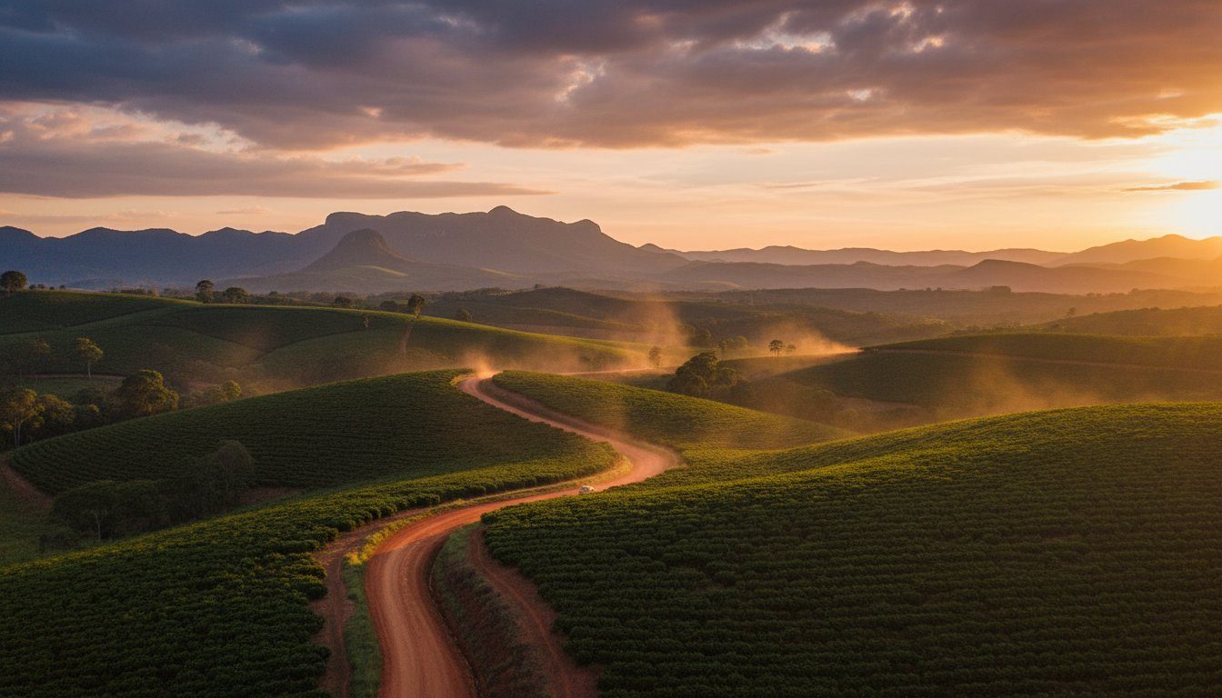 Turismo em Minas Gerais — pôr do sol no lago